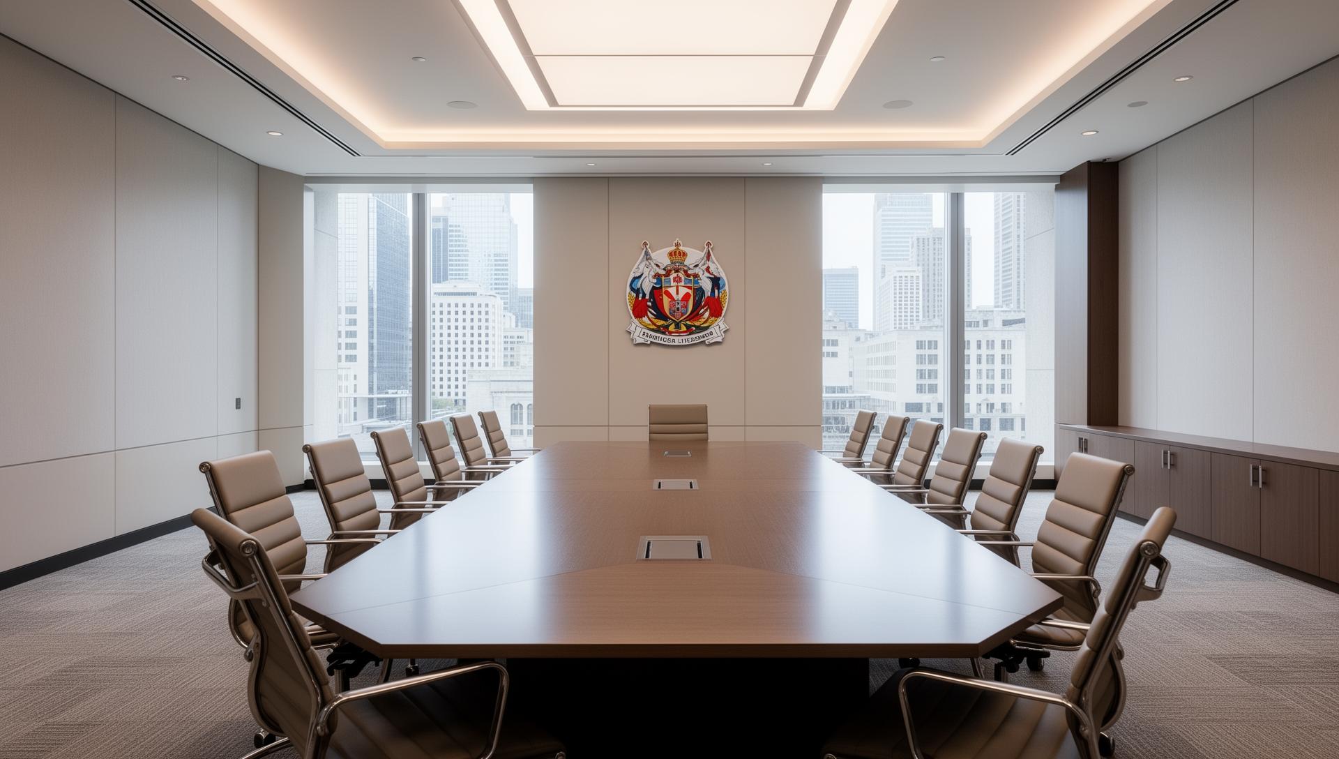 Professional government conference room